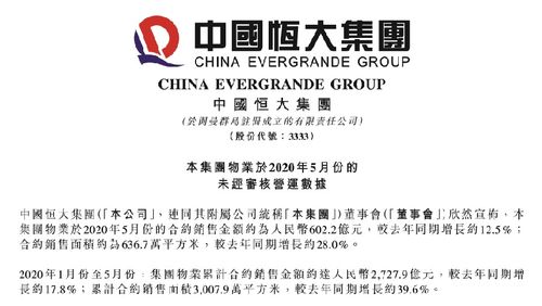 恒大前5月销售业绩稳健增长，研发投入持续发力